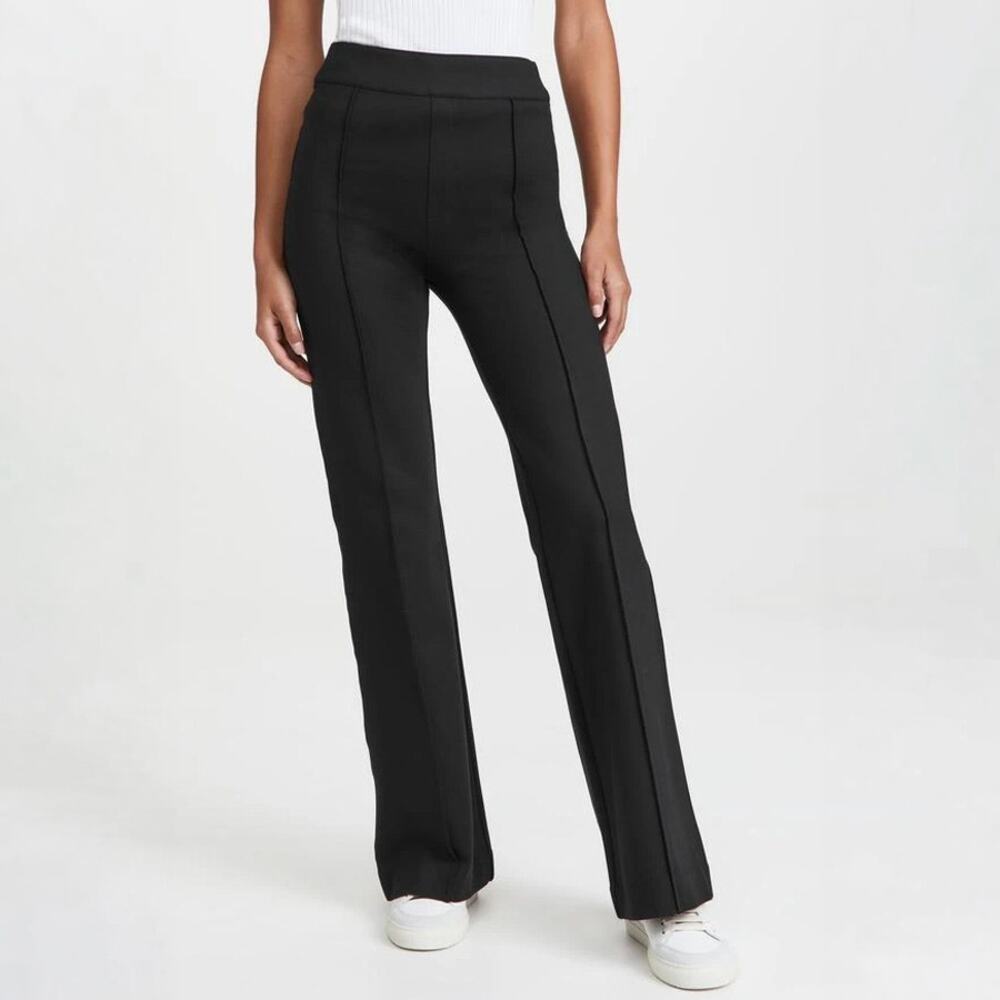 SPANX Black High Rise Straight Leg Pants NWT NEW Size L